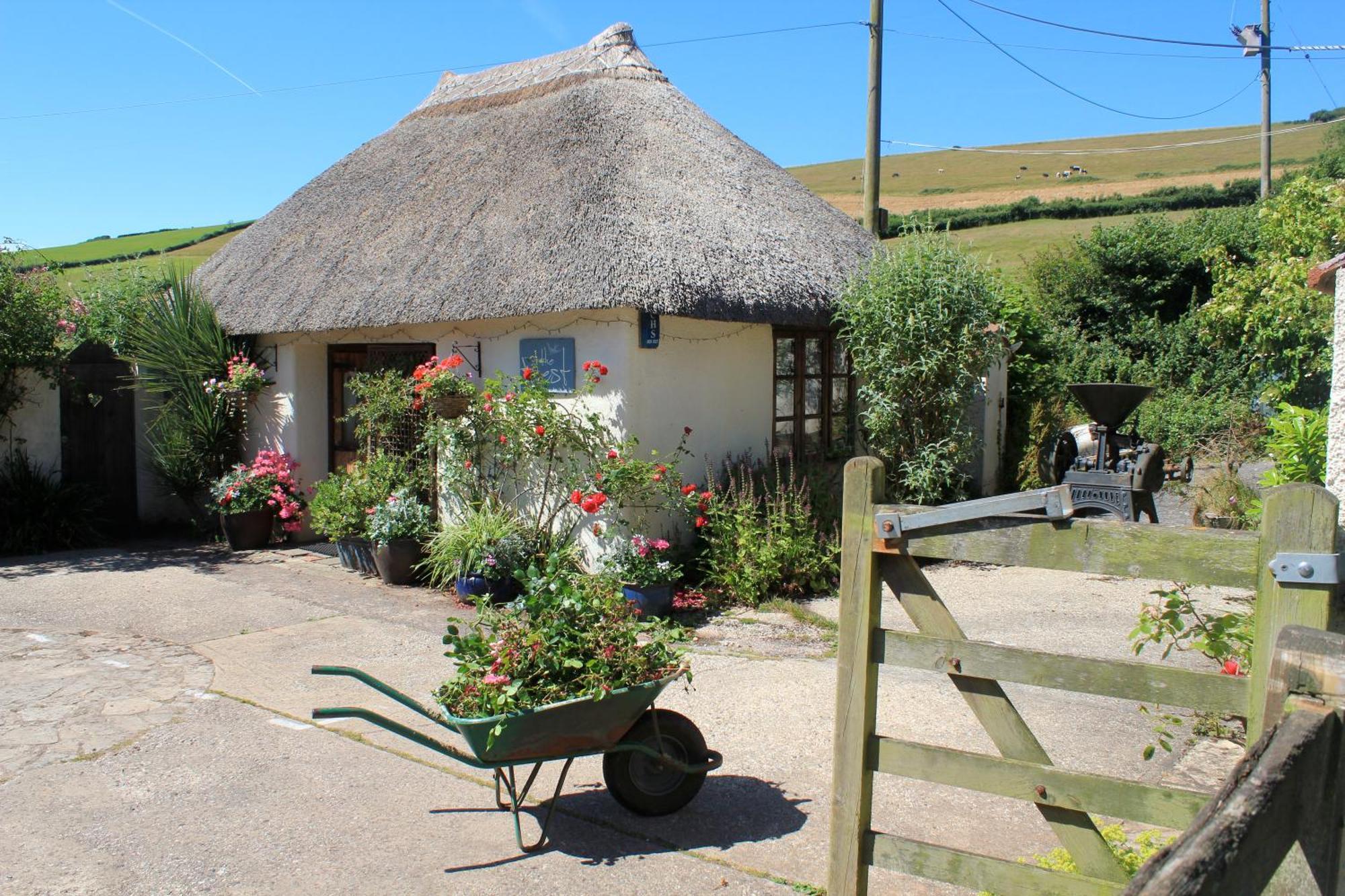 The Nest - Thatched Seaside Country Cottage For Two Stokeinteignhead Exterior foto